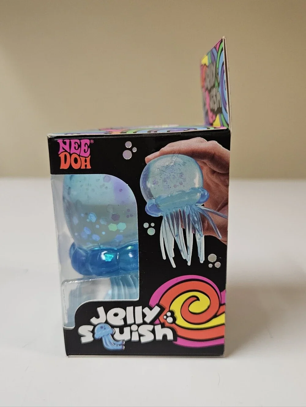 Needoh Jelly Squish Blue Jellyfish Sensory Toy Fidget New Sealed Box Authentic - Picture 3 of 11
